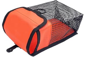 Kinno Scuba Diving Gear Bag, Finger Reel/SMB Safety Surface Marker Buoy Mesh Storage Pocket, Snorkeling Equipment Holder Carry Pouch