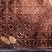 FASÄDE Traditional Style/Pattern 4 Decorative Vinyl Backsplash Panel in Moonstone Copper (One 18