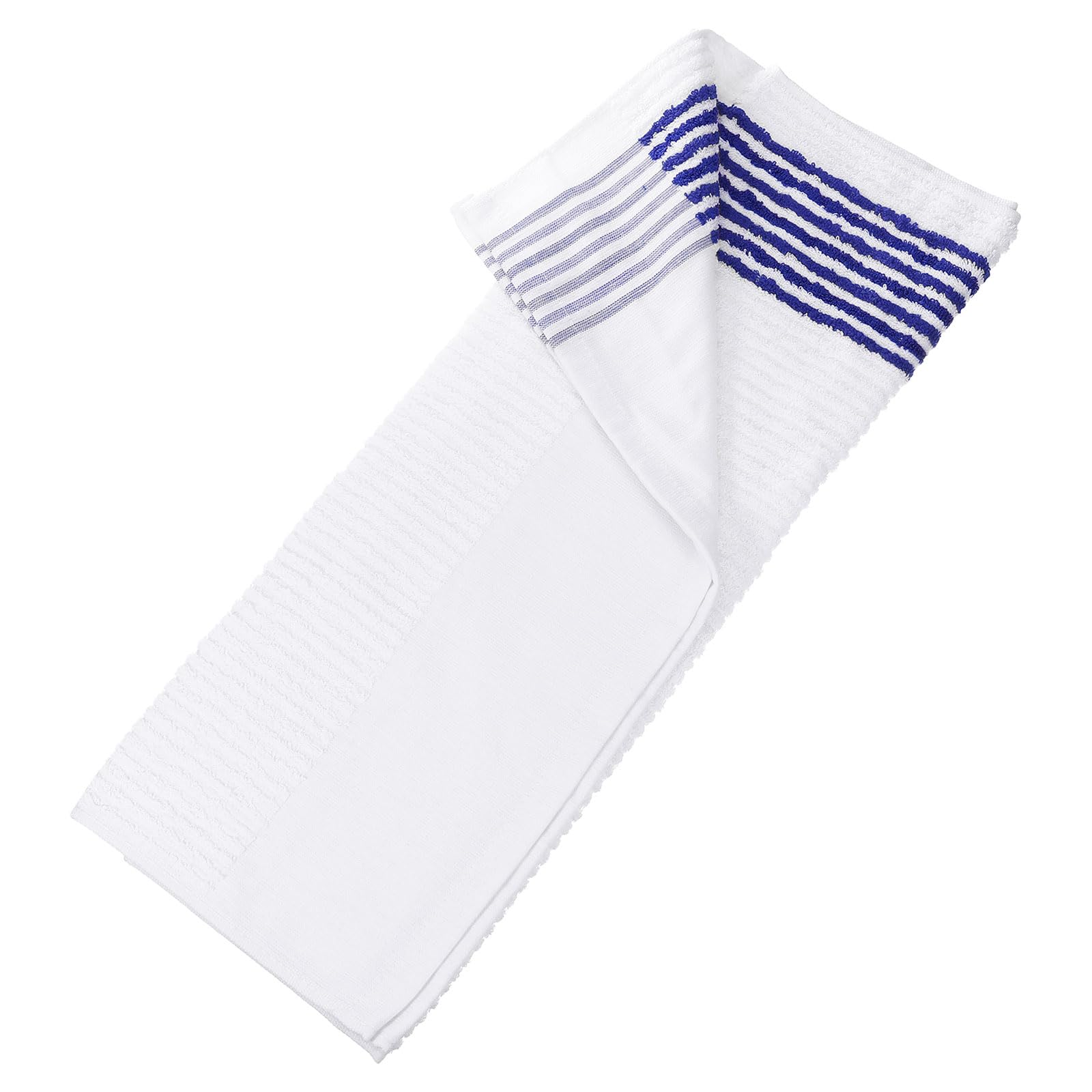 PATIKIL Large Caddy Towel 22" x 44", 1 Pcs Caddie Style Golf Towels Cotton Camping Towels for Golf Bags Golfers Tour Player Club, White-Blue