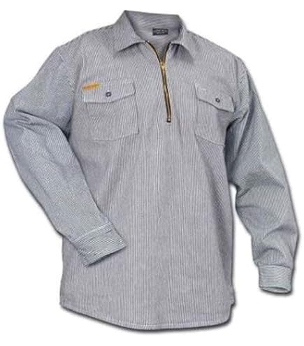 Amazon.com: Hickory Shirt Co. Long Sleeve 1/2 Zip Shirt - Regular