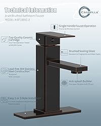 Casavilla Bathroom Sink Faucet, Oil Rubbed Bronze