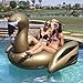 GoFloats Giant Inflatable Swan Raft (Limited Edition), Gold