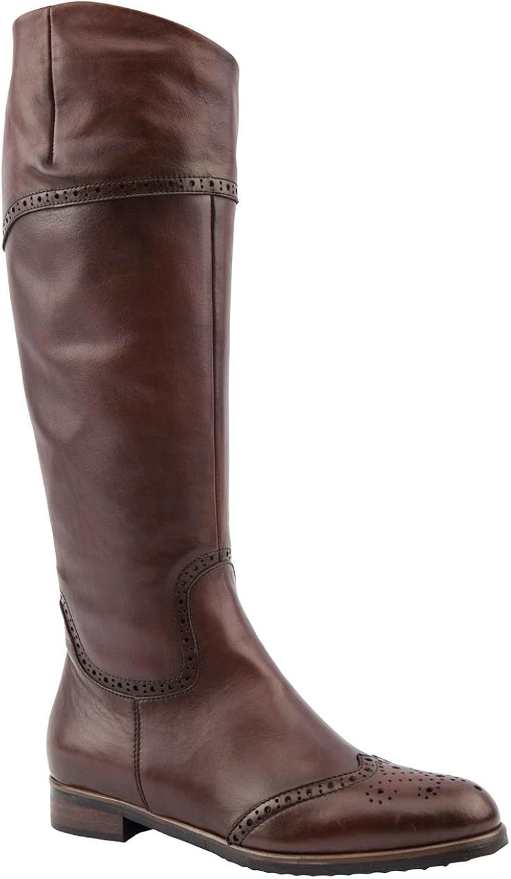 Jones Bootmaker Ladies Paula Slim Brown Knee Length Boots Size 5