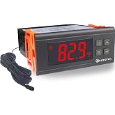 KETOTEK Digital Temperature Controller AC110V 10A Fahrenheit Thermostat with 2m Waterproof Sensor 2 Relays Heating Cooling Incubator