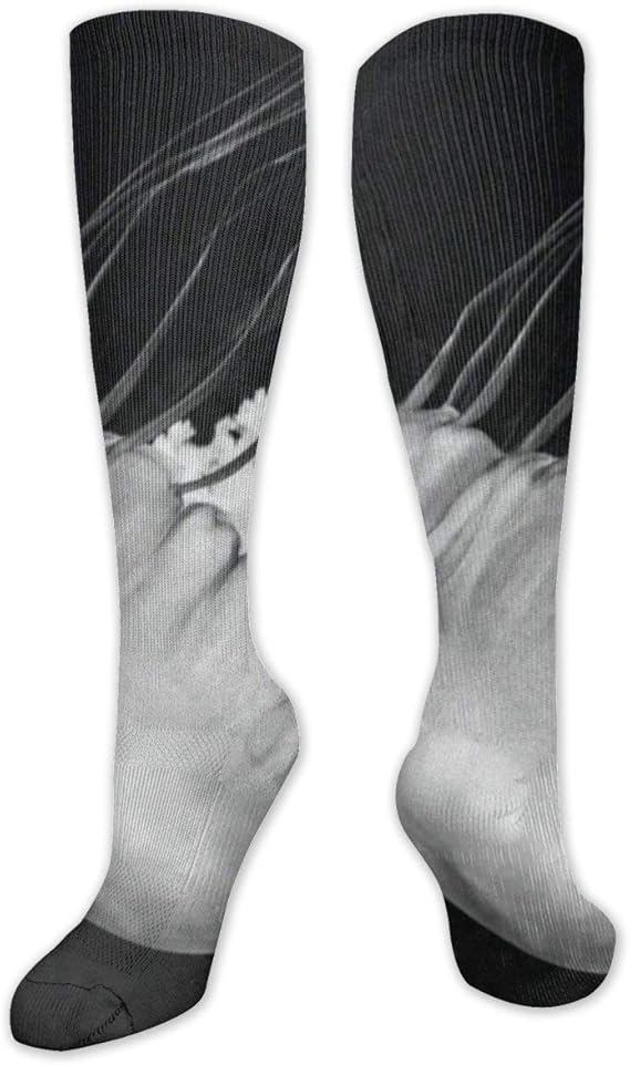 Amazon 黒と白のクラゲかわいい レディースソックス 靴下 カラフル ファッション 靴下セット ガールズ カジュアルな レディース靴下 靴下 通販