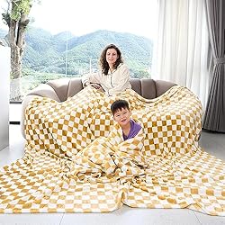 Warm Blanket Soft Cozy Throw Blanket Checkered