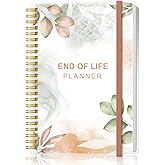 End of Life Planner – Final Arrangements Organizer for Beneficiary, Will Preparation, Last Wishes & Funeral Planning, 5.8" x 8.5", Rose Leaf
