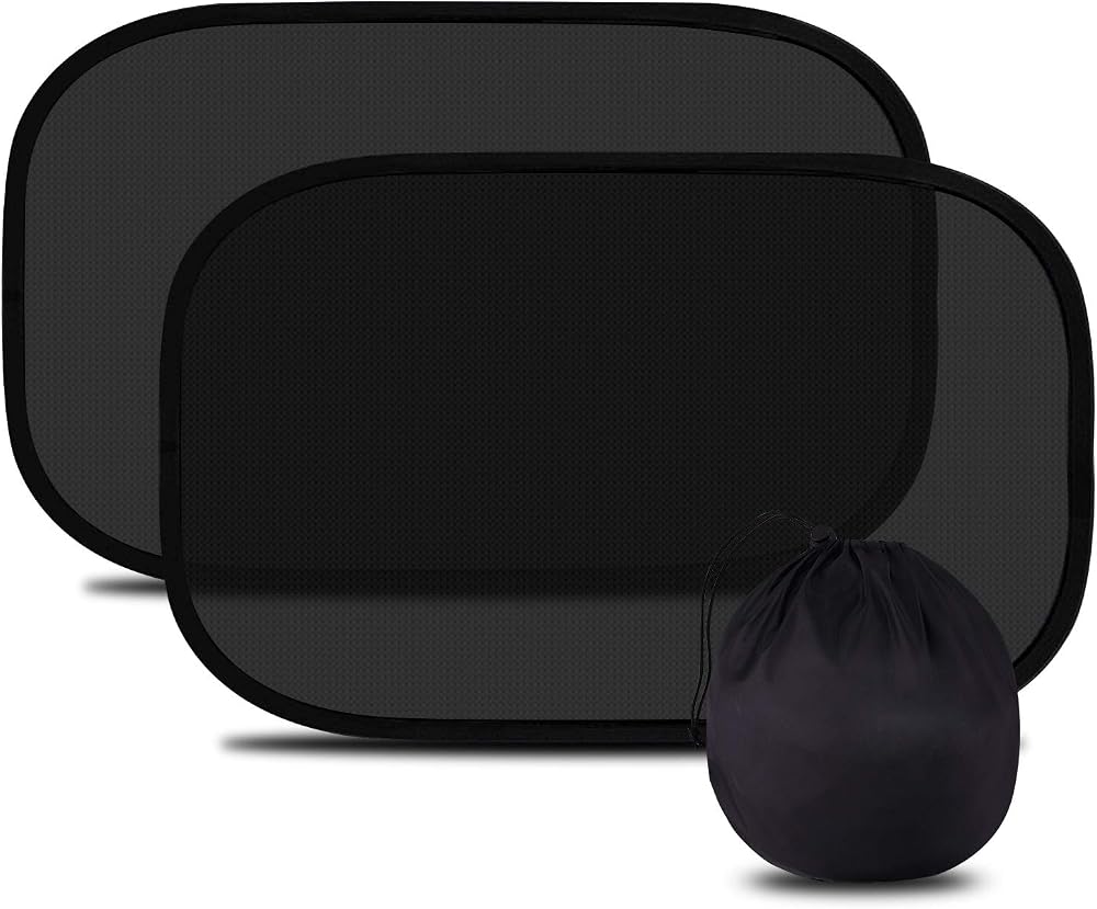 WIN.MAX 2 Pack Car Window Shades Kids UV Protection Sun Shade 51x31 cm
