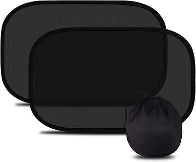 WIN.MAX 2 Pack Car Window Shades Kids UV Protection Sun Shade 51x31 cm