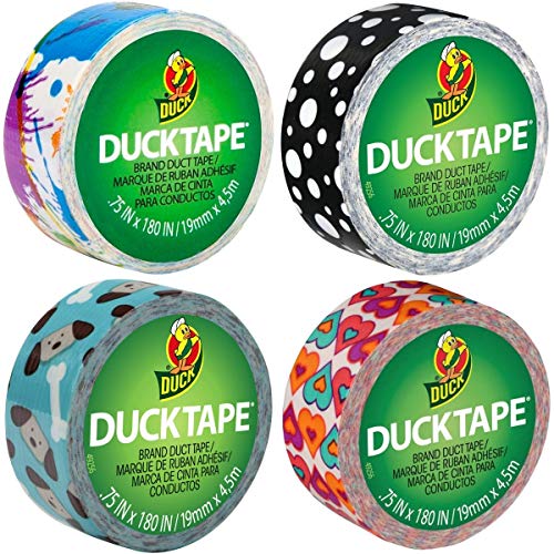 Mini Tiny Small Duck Brand Duct Tape Ducklings 4-Pack (Pattern Set)