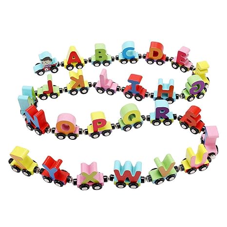  Tita Dong Wooden Train Set Magnetic Trains Cars