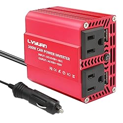 LVYUAN 300W Power Inverter DC 12V to 110V AC Car