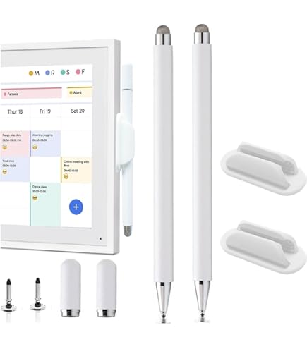 2Pcs Stylus And Holder For Skylight 15 Inch Calendar, 2In1