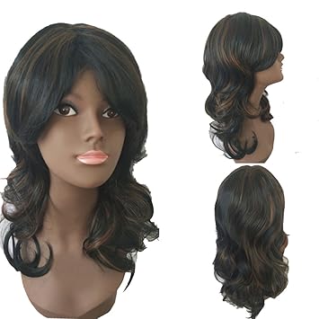 Amazon Com Bromrefulgenc Women Long Curly Wig Fashion Female