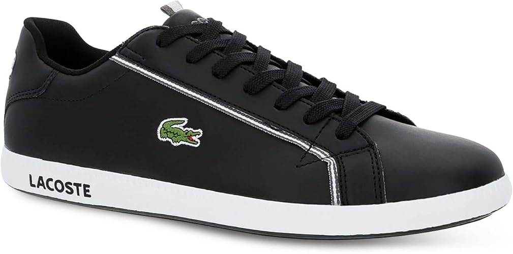black trainers lacoste