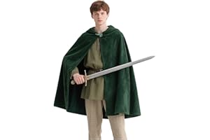 Joukavor Hobbit Cloak with Leaf Brooch