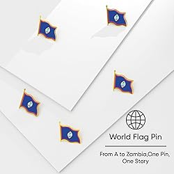 Guamanian Flag Lapel Pin - Enamel Metal National