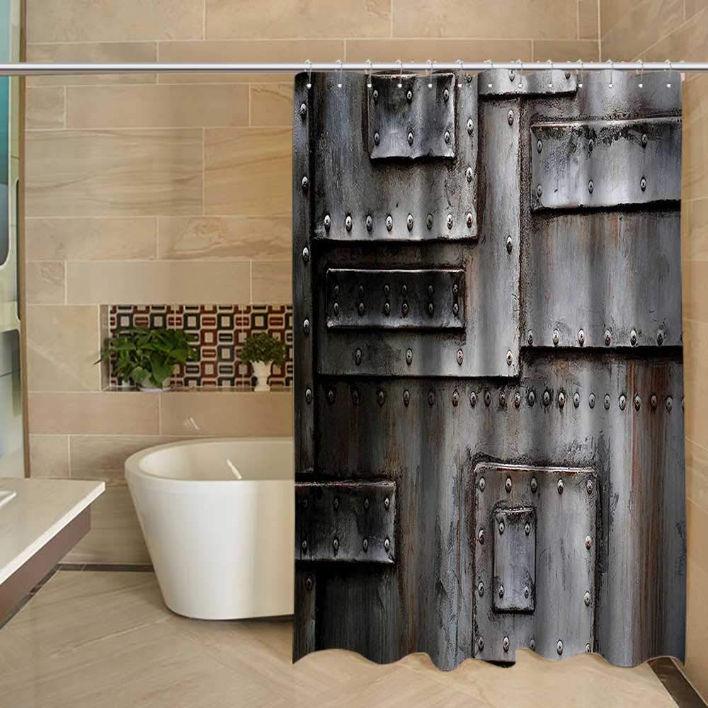Suchashome Industrial Shower Curtain Set Engineering Themed Gears
