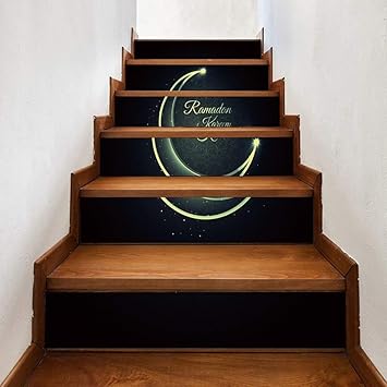 Cai Patron 3d Ideas Moda Escaleras Pegatinas Luna Decoracion Del