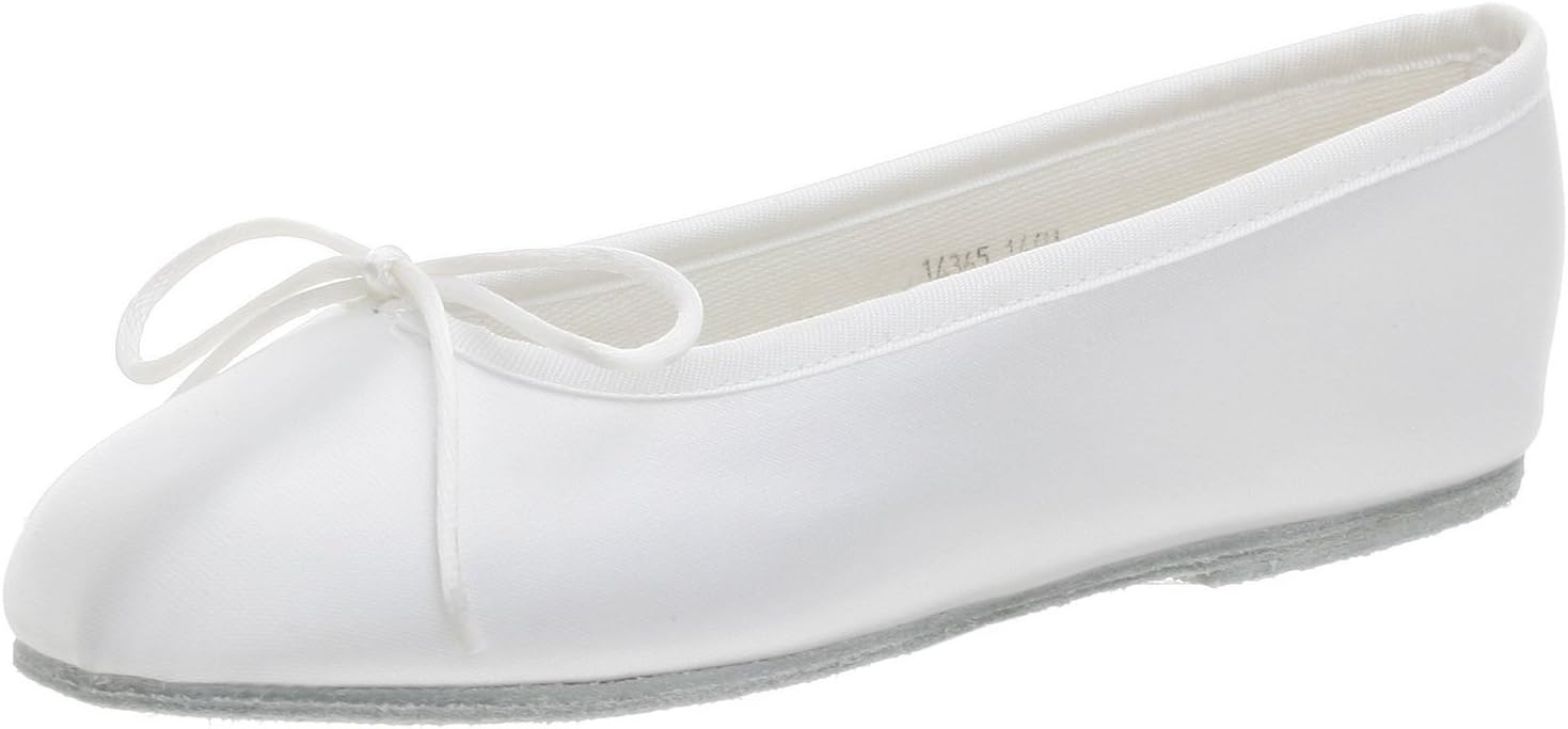 Dempsey Marie Baby & Girl's Satin Dyeable Ballet Flats with Cinch Tie Chord