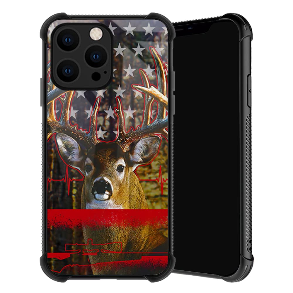 TnXee Compatible with iPhone 14 Case,Deer Hunting
