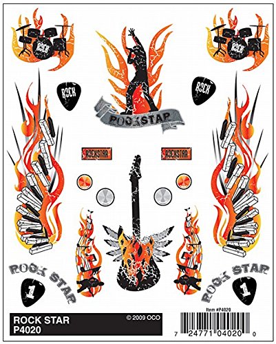 Pine Car Dry Transfer- Rock Star Pinewood Derby