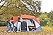 ALPHA CAMP 8 Person Instant Tent for Camping Easy Setup Cabin Tent with Foot Mud - 10' x 9' Orange