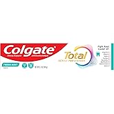 Colgate Total Fresh Mint Fluoride Toothpaste, 5.1 oz | Helps Minimize Bad Breath, Fluoride Formulated Anticavity Toothpaste, Clinically Proven to Help Fight Plaque Bacteria
