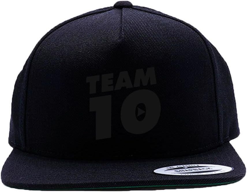 Graphic teez Apparel Team 10 Logo Black Cap Hat One Size Snapback Team Ten It's Every Day Bro