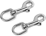 QWORK Stainless Steel Trigger Clips Swivel Clasp for Dog Leads Keyring view 7
