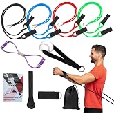 Baseball Resistance Bands for Pitchers &ndash; Pro-Grade Arm Strength &amp; Pitching Bands | 4-Level Adjustable Resistance Bands for Baseball/Softball Training (All Ages)
