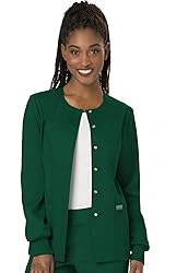 Cherokee Women's Snap Front Warm-up Jacket, Hunter