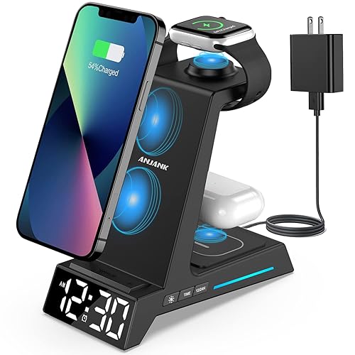 Wireless Charging Station in Wireless Charger with Alarm