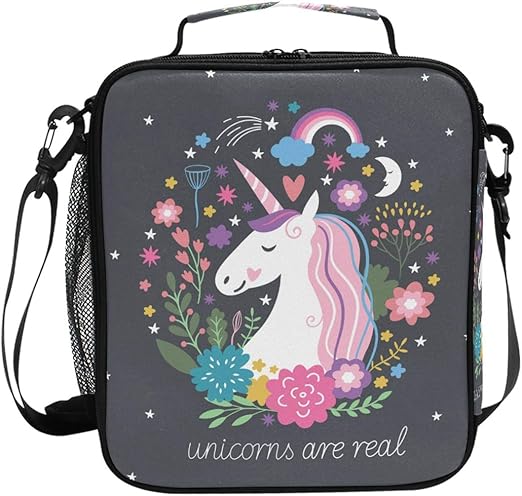 rainbow unicorn lunch box
