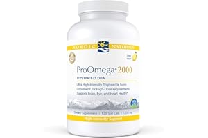 GENERIC Nordic-Naturals ProOmega 2000 Lemon Flavor - 120 Soft Gels, Ultra Potent Omega-3 Supplement(Pack of 1)