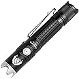 ThruNite BSS V6 Black Scout Survival Customized Edition EDC Flashlight, USB-C Rechargeable LED Flashlight, High 2000 Lumens, 6 Light Modes, Dual Switches Bright Flashlights, Black - CW