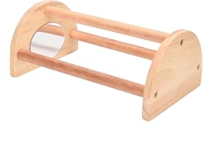 Chicken Perch for Brooder with Mirror S SANGLE SOPFFY Baby Chicken Supplies Chicken Toys Chick Jungle Gym Roosting Bar Coop and Brooder Training Chicken Stand Toy for Mini Chicks Parrots Pets