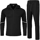 TBMPOY Men's Hooded Tracksuits Sweatsuits 2 Piece Sets Jogging Track Sweat Suit Workout Gym Warm Up Outfits with Hoodie