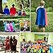 iROLEWIN Superhero Capes for Kids with Masks Dress Up Costumes - Boys Girls Super Hero Party Favors, 8 Pack (8 colors with double side)