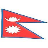 AZ FLAG - Nepal Flag - 3x5 Ft - 100D Polyester Nepalese Banner with Two Metal Grommets - Fade Resistant - Vivid Colors - 3' x 5' Feet - 150x90 Cm