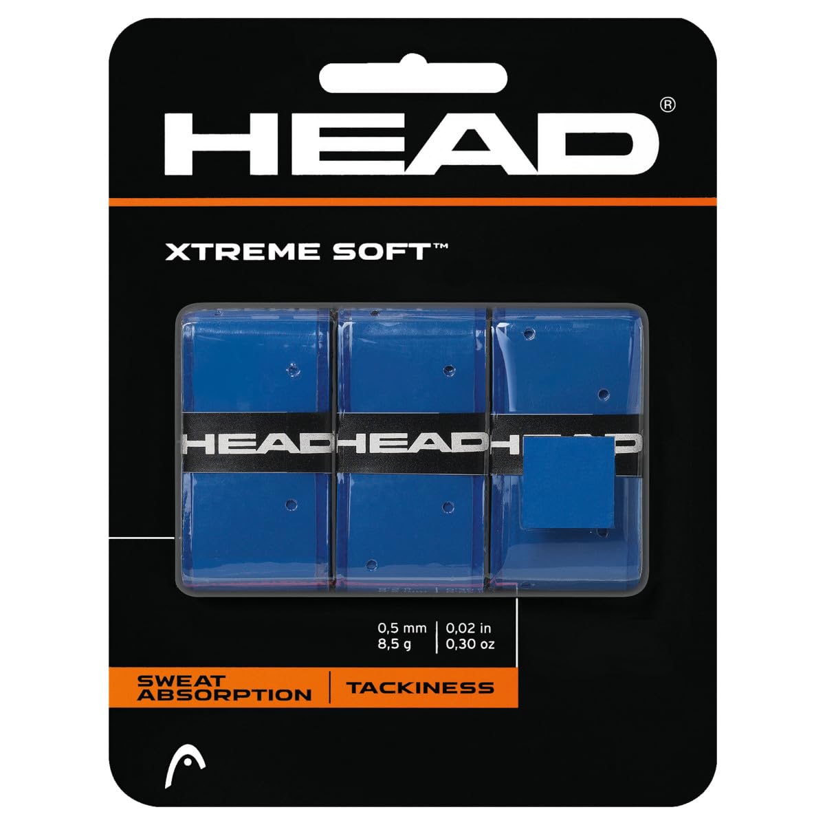 HEAD Xtremesoft Overgrip 3 Pack (Blue) — image 1
