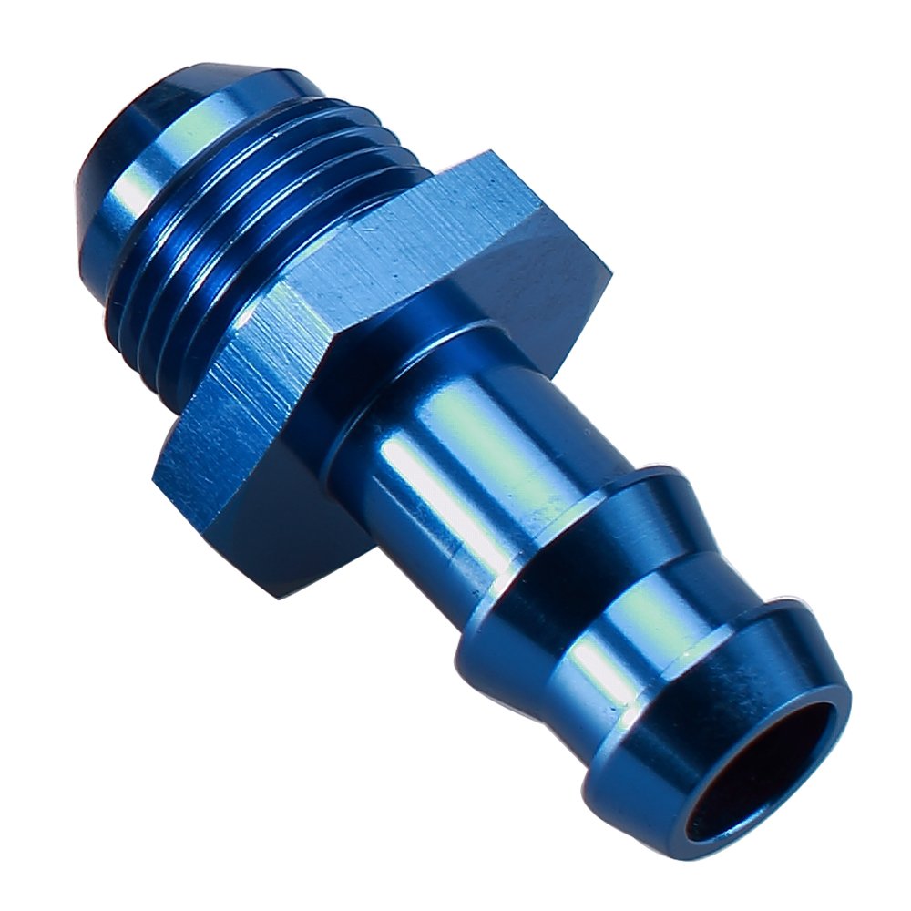 Female 6AN AN6 To 3/8 Barb Straight Swivel Hose Fitting Aluminum Hose