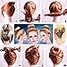 QY 2Pack The First And Latest Brown Color Resin Magic Donut Twister Ponytail Bun Maker, Big Size and Small Size