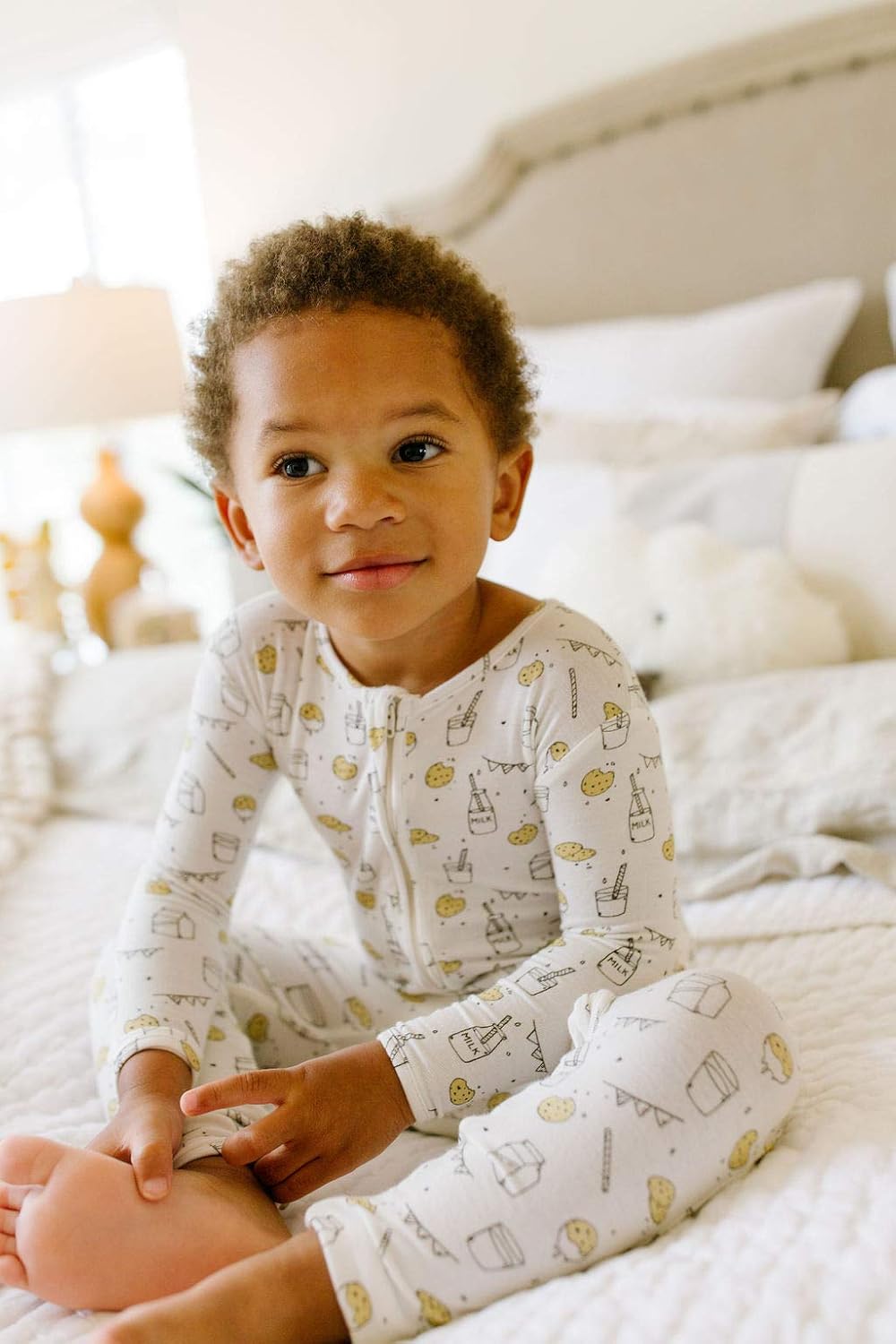 cookies and milk baby pajamas