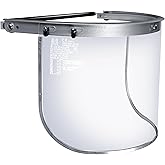 Blue Eagle Aluminum Face Shield Adapter for Full-Brim Hard Hat | Visor Bracket | Silver Color | with 1 Free Replacement High Impact Visor