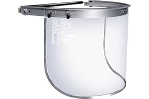 Blue Eagle Aluminum Full Rim Face Shield Adapter | Visor Mount | Silver Colour | With 1 Free High Impact Replacement Visor