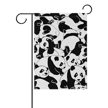 Amazon Com Sdfr4 Black White Pandas Cute Animals Polyester