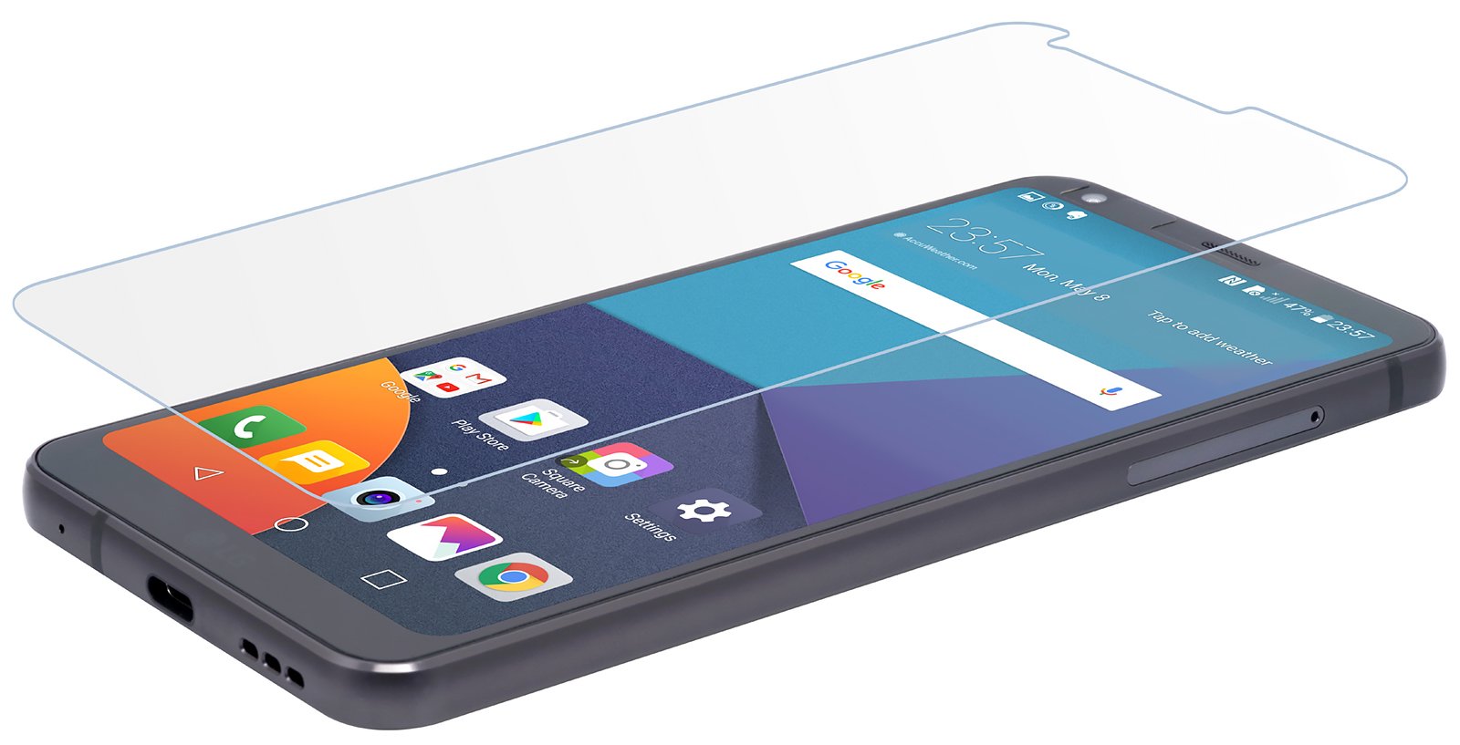 StilGut LG G6 Screen Protector, Tempered Glass for LG G6 with Full Screen Coverage, Anti-Scratch, Most Durable and Ultra Clear