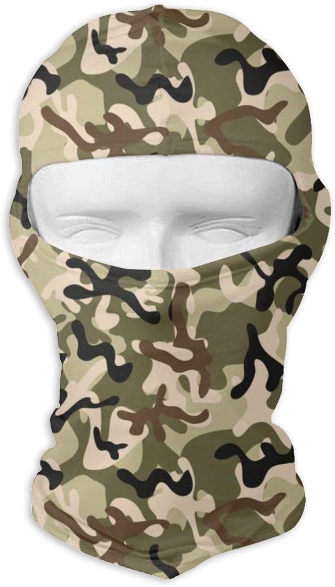 Comfortable Digital Woodland Camo Headcover Soft Balaclava Headwear Fit