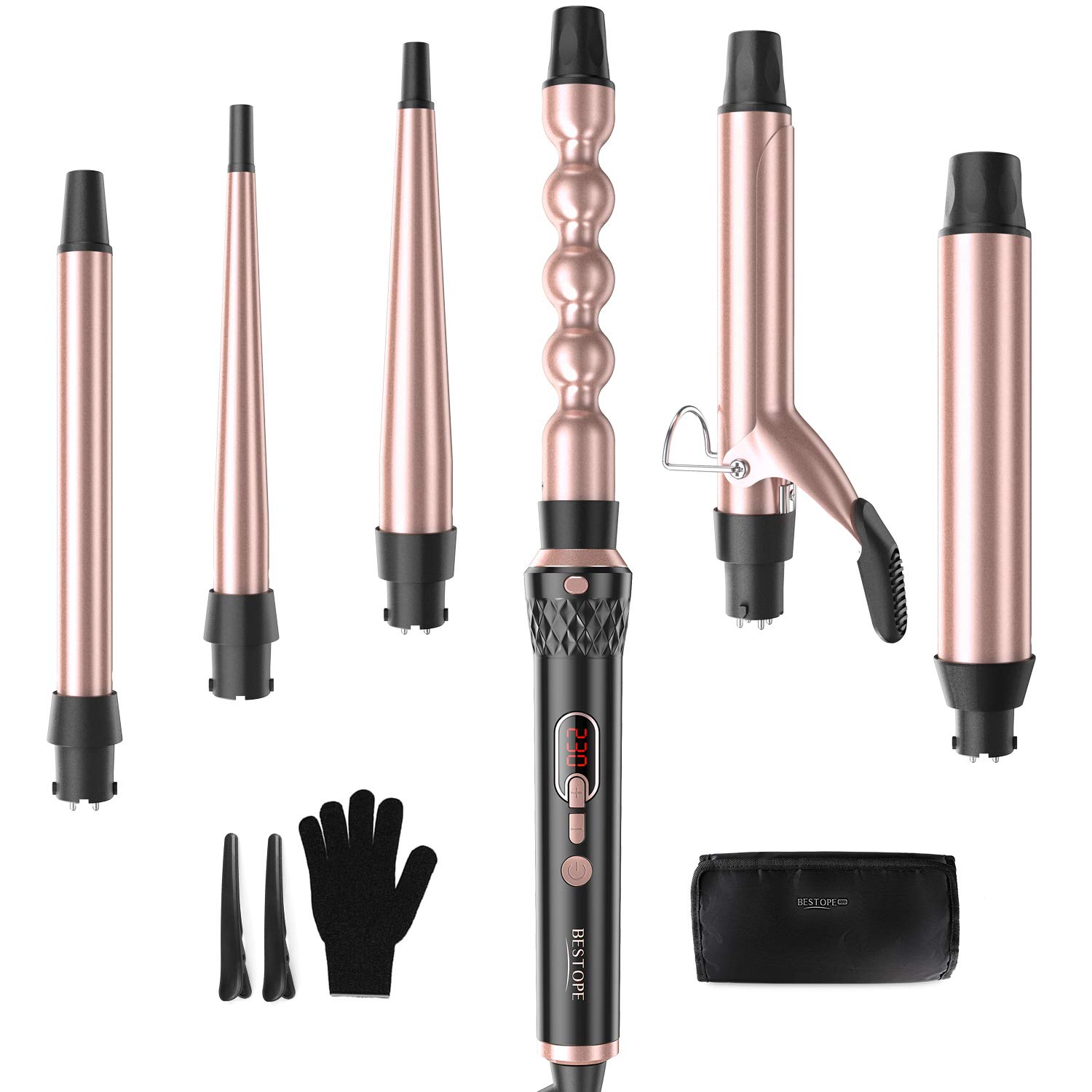 bestope 6 in 1 curling wand